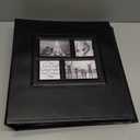 Ywlake Photo Album 4x6 500 Pockets Photo, Extra Large Capacity Family Wedding Picture Albums Holds 500 Horizontal and Vertical Photos Black