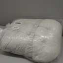 Rocking Chair Cushion - Chenille Fabric, High-Density Sponge, Durable Comfort Non-Slip Bottom Tufted Seat Pads with Ties, ChenilleOyster White, 44x19x4 inch