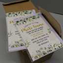 Karenhi 100 Pcs Magnetic Picture Frame Bulk, 4 x 6 in Magnetic Photo Frames for Refrigerator Fridge, Clear Photo Sleeves with Inserts, White Magnet Picture Holders for Wedding Party