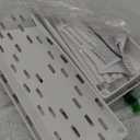 SPACEKEEPER Slim Rolling Storage Cart 4 Tier Bathroom Organizer Mobile Shelving Unit Utility Cart Tower Rack for Kitchen Laundry Narrow Places, White