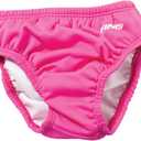 FINIS Reusable Swim Diaper for Babies - Snap Closure - UPF 50 & Up Sun Protection - Leak-Resistant Fit (Small (Pack of 1), Pink)