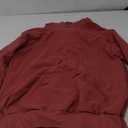 SHEWIN Women's Casual Hoodies Long Sleeve Solid Lightweight Pullover Tops Loose Sweatshirt with Pocket (Large, 2 Red)