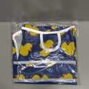 Dog Raincoat, Waterproof Dog Rain Jacket with Hood, Adjustable Rain Coat Poncho with Reflective Strips & Leash Hole for Large Medium Small Dogs Puppies, Lightweight Pet Clothes (Navy Blue Duck) S