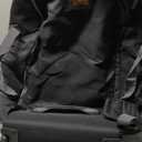 Travel Bag With Wheels for Airplane, Waterproof Padded Car Seat Carrier Backpack for Airport, Fits Infant & Convertible Seats, Black