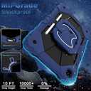 WESOROL Case for Galaxy Tab A11 Plus/A9 Plus 11 Inch,Shockproof Cover for Samsung Tablet A11+/A9+ Case with Screen Protector 360 Rotating Stand Pencil Holder Shoulder Strap,Navy Black