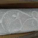2 Step Handrails for Outdoor Steps, Adjustable,White Wrought Iron