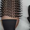 PRITECH 1000W Dual Voltage Ceramic Ionic Hair Dryer Brush,4-in-1 Hot Air Styler & One Step Volumizer for Straight & Curly Hair Salon (110-120V/220-240V),Black Gold