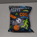 Carer Boys Incontinence Underwear Washable with Front Absorbent 70ML Breathable Cotton Absorbent Underwear for Kids 5 Pack Reusable Waterproof Incontinence Underwear for Boys Age 4-18, Medium (2 Black/Gray/2 Green)