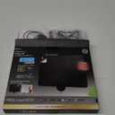 GE Ultra-Thin Amplified TV Antenna, 4K Ready 1080P Digital HDTV UHF VHF, Long Range Indoor TV Antenna, Amplifier with LTE Filter, Reversible Black/White Finish, 48862