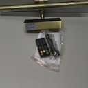 Tassuowell LED Picture Lights for Wall Rechargeable, Battery Operated Art Light for Paintings Wireless,15.7inch Antique Bronze Gallery Light for Artwork