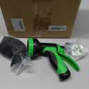 50ft Lightweight Flexible Garden Hose, Non-Expandable Water Hose with 10-Function Spray Nozzle for Yard,Outdoors,RV