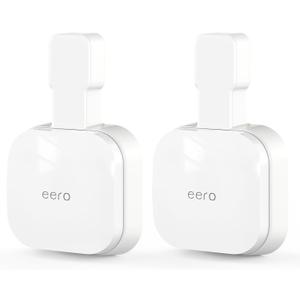 Outlet Wall Mount for eero 7, Stand Bracket Holder Compatible with eero 7 Dual-Band Mesh Wi-Fi 7 Router Extender, No Messy Wires, Space Saving(2 Pack)