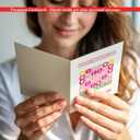 2 x Funny Mother's Day Card You Mean the World to Me, 1PCS with Sticker