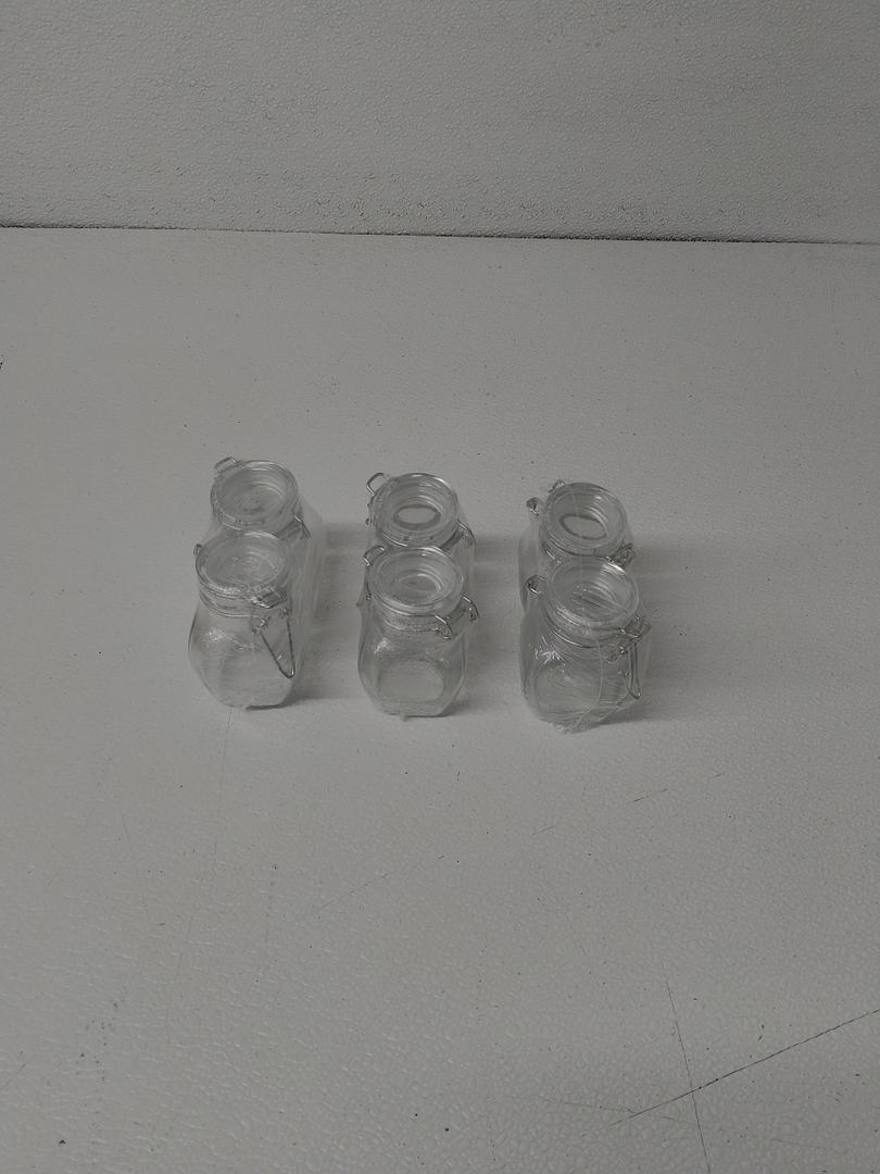 GLASS JAR WITH GLASS LID 3 Pack, 4x3in