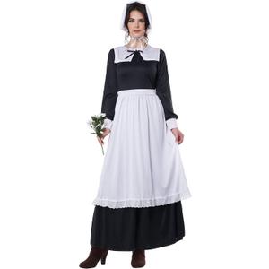 California Costumes Women's Pilgrim Woman Adult (Black,white)