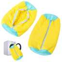 Shoe Washing Machine Bag Laundry Shoe Bag For Washer And Dryer Reusable And Durable Zippers For All Shoe Sizes Alternative To Hand Washing To Protect Your Shoes (Yellow 2Pcs) | Shoe Bags