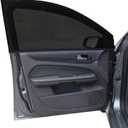 2Pack Front Car Window Screen Mesh Cover up to 40", Sunshade Anti-UV Rays, Privacy Shade Car Camping Net for Ventilation