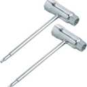 2pack Combination Screwdriver and Wrench, 13mm x 19mm T-Wrench and T27 Torx Screwdriver, Socket Wrench for Spark Plug, Chainsaw Adjustment Tool