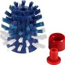 The Original Pool'N Brush Sweep Hose End Tail Scrubber / Brush (Foam replacement) for Polaris/Pentair Pool Cleaner . - No Splash!