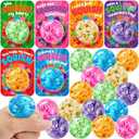 JOYIN 30 PCS Valentine's Day Sensory Stress Balls with Cards, Fidget Anxiety Relief for Adult, Valentine's Party Favors, Gift Exchange Rewards