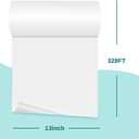 DTF Transfer film roll 13" x 328ft,Transfer Paper Double Sided Glossy Clear PreTreat PET Heat Transfer Paper, Cold and Hot Peel for Epson Inkjet Printer Direct Print on T shirts Textile
