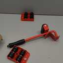 220 Lbs Capacity Heavy Furniture Movers with Wheels  Heavy Furniture Mover Tool Set with 11.9" Lever & 3.69"x2.88" Sliders with Appliance Lifter  Floor Kit for Sofas, Fridges & Kitchen Appliances