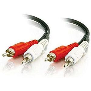 C2G 40464 Value Series RCA Stereo Audio Cables, 6 Feet (1.82 Meters), Black