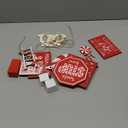 Mifoci 14 Pcs Christmas Tiered Tray Decor Rustic Christmas Decorations Snowman Santa Candy Wood Sign Xmas Table Tiered Tray Winter Farmhouse Rustic Table Decor for New Year Home Shelf Tabletop