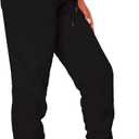 Waitfairy Sweatpants Women - Joggers for Women High Waist Baggy Sweat Pants for Womens Joggers with Pockets (X-Large, Black)