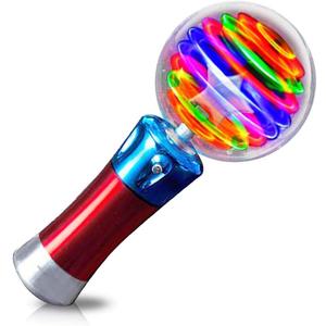 ArtCreativity Spinning Light Up Toy Wand Magic Ball with LED Lights, Sensory Spinner for Kids, Party Favors & Classroom Prizes, Autism-Friendly Gift