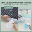 OhGeni Waterproof Mattress Protector, Full-Gray, Fitted Sheet with Stretchable Pockets, Deep Sleep Noiseless Soft. Breathable Cooling Hypoallergenic Material, Mattresses Cover for Bed