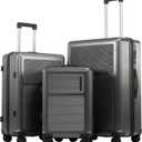 3-Piece Lightweight Luggage Set with TSA Lock, 20/24/28 Inch Expandable Hardshell Spinner Suitcase - 360 Silent Wheels for International Travel