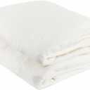 Natural Cotton Quilt Batting, 40" x 40" MidWeight (200g/m) Cotton Batting for Quilting All-Season, 100% Pure, Breathable & Soft-Ideal for Quilting, Sewing, Wearable Art & DIY