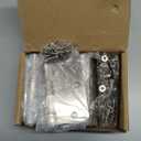 HOSOM Self Closing Door Hinges 3.5 Inch Spring Loaded Hinges Adjustable Tension for Interior Door, UL Listed, for Left and Right Hand Door, 5/8'' Radius Corners, Brushed Nickel, 3 Pack