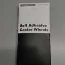 TRVL FIELDER Self Adhesive Caster Wheels, Appliance Rollers Appliance Slider for Kitchen, 360 Swivel Small Casters - Solve Coffee Maker Air Fryer Small Appliances Countertop Sliding (Black - 16 Pcs) (1 Steel Ball Style)