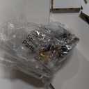 COMHOMA Makeup Vanity Desk with Mirror and Lights, Vanity Table and Chair Set with 5 Drawers and Charging Station, Bedroom Dresser LED Mirror Stepless Dimmable & 3 Color Modes Adjustable, Pearl White (Large)