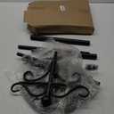 Bird Feeder Pole Stand Squirrel Proof, 92 Inch Shepherds Hooks for Outdoor Heavy Duty Feeders Stand with Baffle, Tall Double Garden Hooks for Hanging Plant Light, 1 Pack