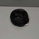 16/3 50 FT Outdoor Extension Cord Waterproof, Weatherproof & Flame Retardant Black 3 Prong Power Cord Outside for Lawn & Garden, 13 Amps 1625 Watts 125 VAC 16AWG SJTW, ETL Listed