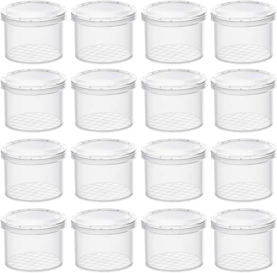 Coopay 16 Pieces Bug Viewer Critter Insect Cage Magnifying Insect Box Bug Magnifier Container Catcher Cage, Science Nature Exploration Tools