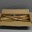 6 ft Arch Backdrop Stand, Wedding Arch Frame, Stable Metal Background Stand with Square Base Ground Nails, for Birthday Party Baby Shower Garland Decoration, Gold