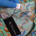 R.Vivimos Womens Summer Cotton Short Sleeve V Neck Floral Print Casual Bohemian Midi Dresses, Small