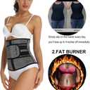 HOPLYNN Neoprene Sweat Waist Trainer Corset Trimmer Shaper Belt for Women (Gray, S)