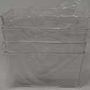 ClearSpace Clear Plastic Storage Bins  Pantry Organizers & Storage Containers, Cabinet Organizer - Home Organization Must Haves for Kitchen, Laundry Room, Office, Closet, Garage & Freezer (4 Pack)