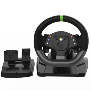 DOYO Xbox 360 Game Racing Wheels,PC Steering Wheel Plug and Play Gaming Driving Volante 180 USB with Pedals Shifter Bundle for XBOX 360 / Windows PC / PS3 /Nintendo switch/Android