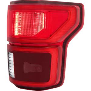 LED Tail Light Assembly Fit For 2018 2019 2020 Ford F150 w/Blind Spot(Module NOT Included) Passenge Side (Chrome Trim - R)