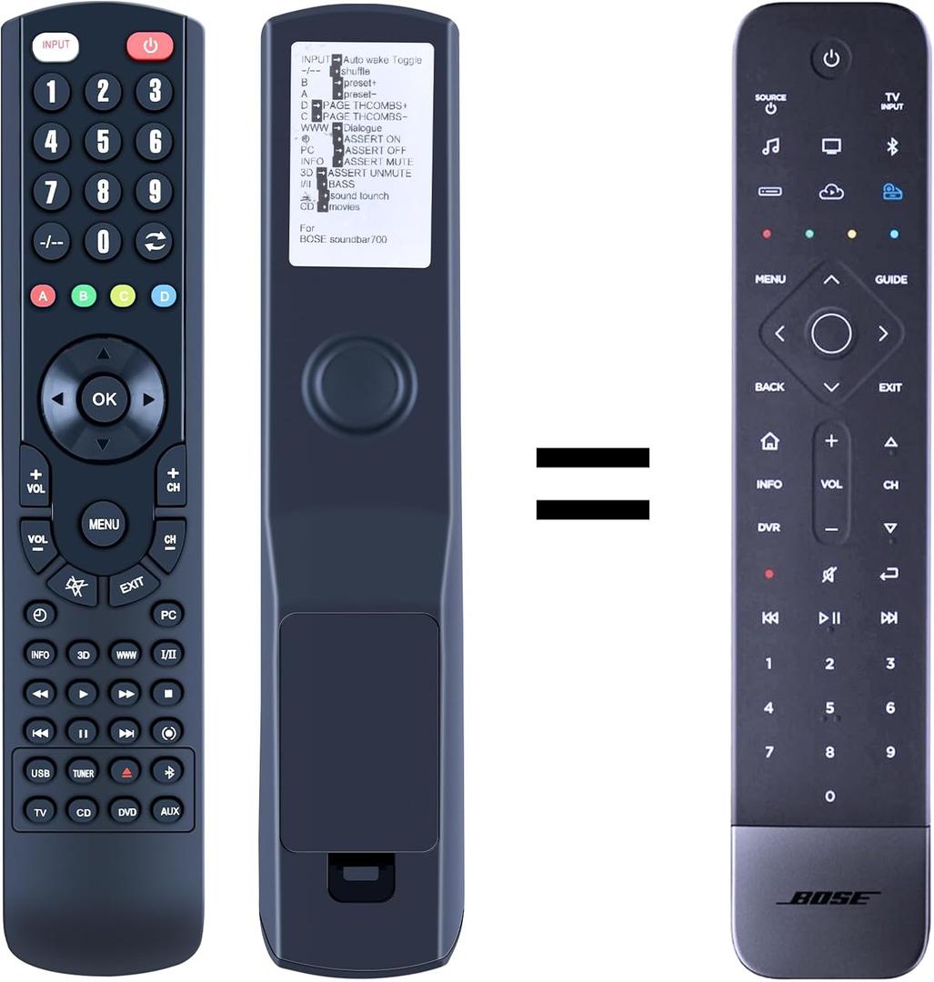 New Soundbar Remote Control Replacement for Bose Sound Bar 700 Home Theater