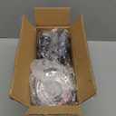 Industrial 4-Light Semi Flush Mount Ceiling Light Fixture, Modern Black Close to Ceiling Light, Farmhouse Chandelier Ceiling Lamp for Hallway Kitchen Bedroom Living Room (2 Pack)