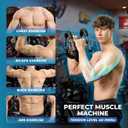 Twister Arm Trainer, Adjustable Power Twister Bar 40-100lbs Resistance & Chest Exerciser, Full Body Strength Training Equipment for Arms, Chest, Shoulders, Core & Legs, Portable Home Gym