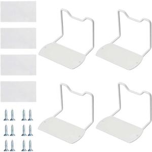 4 Pack Heavy-Duty Mattress Gripper, Reinforced & Extra-Long Retainer Bar, Metal Non-Slip Mattress Slide Stopper, Universal Fit for Most Bed Frames to Prevent Sliding (White)