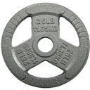 Cast Iron 2-Inch Weight Plates for Strength Training & Weightlifting, 50LBS total, Two Plate Set, 25lbs each